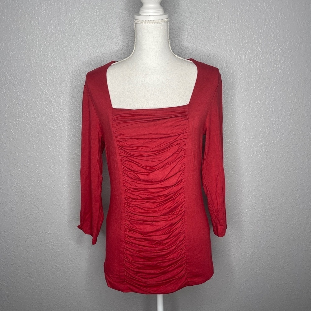 Grace Elements Top With Ruching - image 2